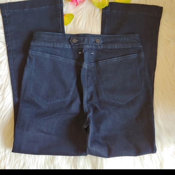 Habitual jeans Carmela Cropped Flare dark blue high rise jeans new Y2K size 25 - Picture 5 of 12